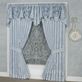 Contessa Powder Blue Empire Valance Window Treatment Thumbnail Image
