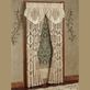 Barrington Damask Medallion Champagne Ascot Valance Window Treatment Thumbnail Image