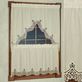 Abilene Ecru Cream Lace Trim Tier Window Treatment Thumbnail Image
