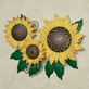 Sunflower Garden Indoor Outdoor Metal Wall Art Sculpture Thumbnail Image