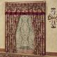 Tosca Jacobean Floral Burgundy Window Treatment Thumbnail Image