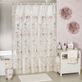 Dublin Rose II Embroidered Floral Sheer Shower Curtain Thumbnail Image