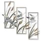 Seagulls and Sea Oats Stainless Steel Triptych Wall Sculpture Set Thumbnail Image