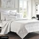 Lyndon White Matte Satin Quilt Bedding by J Queen New York Thumbnail Image