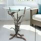 Cranes in Flight Art Round Accent Table Thumbnail Image