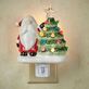 Santa Claus Gnome with Vintage Christmas Tree Nightlight by Roman Lights Thumbnail Image