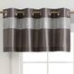 Ellison Faux Silk Grommet Window Valance with Jeweled Band Thumbnail Image