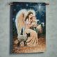 Dona Gelsinger Gentle Shepherd Religious Christmas Angel Wall Tapestry Thumbnail Image
