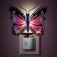 Purple Stained Glass Butterfly Nightlight Thumbnail Image