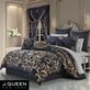 Caruso Midnight Blue Comforter Bedding by J Queen New York Thumbnail Image
