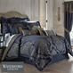 Vaughn Navy Damask 6 pc Comforter Bed Set by Waterford Linens Thumbnail Image