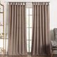 Leopold Semi Sheer Georgette Crepe Tab Top Curtain Panel Thumbnail Image