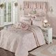 Marquessa Blush Puff Jacquard Oversized Bedspread Luxury Bedding Thumbnail Image