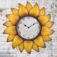 Sunflower Indoor Outdoor Metal Wall Clock Thumbnail Image