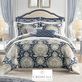 Valentina II Navy Damask Comforter Set Bedding by Croscill Classics Thumbnail Image