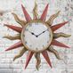Sun Indoor Outdoor Metal Wall Clock Thumbnail Image