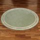 Fleurette Handcarved Trellis Traditional Wool Round Rug Thumbnail Image