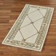 Fleurette Handcarved Trellis Traditional Wool 5 Foot Long Rug Runner Thumbnail Image