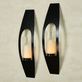 Candela Steel Modern Hurricane Wall Sconce Pair by JasonW Studios Thumbnail Image