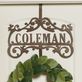 Bower Bronze Over the Door Personalized Wreath Hanger by JasonW Studios Thumbnail Image