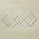 Diamond Interlink Silver Geometric Metal Wall Art Thumbnail Image