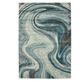 Contempo Illusion Teal Abstract Area Rugs Thumbnail Image