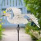 White Egret Coiled Spring Bouncie Outdoor Yard Sculpture Stake Thumbnail Image