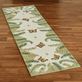 Botanical Butterfly Handcrafted Wool Rug Runner Thumbnail Image