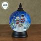Holiday Snowman Family LED Lighted Snow Globe Thumbnail Image