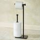 Stockton Metal Toilet Paper Holder Stand with Weighted Base Thumbnail Image
