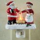 Campfire Couple Santa and Mrs Claus Christmas Nightlight by Roman Lights Thumbnail Image
