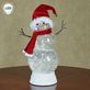 Glitter Swirl LED Lighted Snowman Table Accent by Roman Thumbnail Image