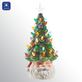 Vintage Lighted Santa Tree Christmas Table Accent Thumbnail Image