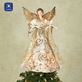 Kurt Adler Golden Angel Lighted Christmas Tree Topper Thumbnail Image