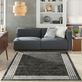 Axxton Charcoal Modern Border Area Rugs Thumbnail Image