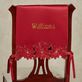 Christmas Poinsettia Red Cutwork Chair Cover Set of 2 Thumbnail Image