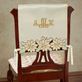 Winter Poinsettia Ivory Cutwork Chair Cover Set of 2 Thumbnail Image