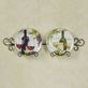Meadow Brook Vineyard Wine Themed Ceramic Dessert Plate Set of 2 Thumbnail Image