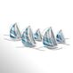 Sailboat Regatta Indoor Outdoor Nautical Metal Wall Art Thumbnail Image