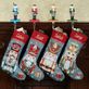 Holiday Nutcracker Tapestry Woven Christmas Stockings Thumbnail Image