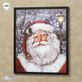 Santa Claus Portrait Lighted Framed Canvas Wall Art by Gina Jane Lee Thumbnail Image