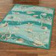 Hidden Treasures II Teal Ocean Seashell Indoor Outdoor Rugs Thumbnail Image