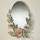 Forever Blooms Floral Metal Oval Wall Mirror Thumbnail Image