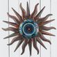 Indigo Sun Indoor Outdoor Mosaic Glass and Metal Wall Sculpture Thumbnail Image