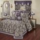 Regalia Lavender and Grape Damask Oversized Queen Bedspread Luxury Bedding Thumbnail Image