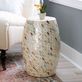 Capiz Fish Coastal Drum Side Table Thumbnail Image