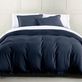 Hera Navy Woven Viscose Linen Mini Comforter Set Bedding Thumbnail Image