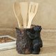 Black Bear Kitchen Utensil Holder with Utensils Thumbnail Image