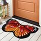 Monarch Butterfly Shaped Indoor Outdoor Mat by Liora Manne Thumbnail Image