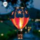 Americana Hot Air Balloon Outdoor Hanging Solar LED Lantern Thumbnail Image